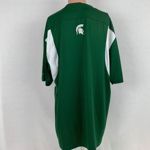 Nike Michigan State Spartans Basketball Dri Fit Shooting Shirt Vtg 90s NCAA L - Picture 5 of 7